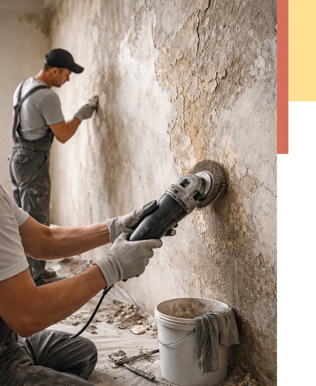 Снятие и удаление краски со стен в Борисоглебске от 2185 руб. — ОТДЕЛОЧНИК-Брс