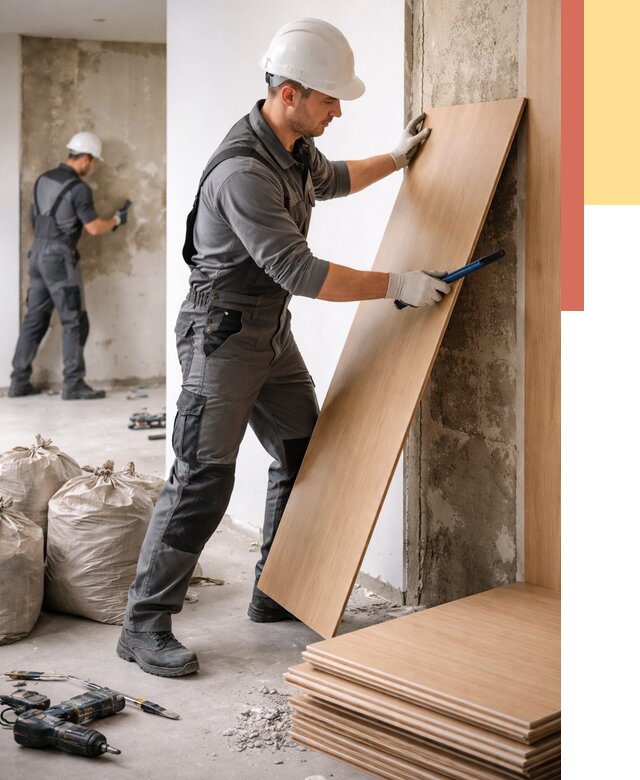 Демонтаж стеновых панелей в Борисоглебске от 3641 руб. за м² быстро и недорого | ОТДЕЛОЧНИК-Брс