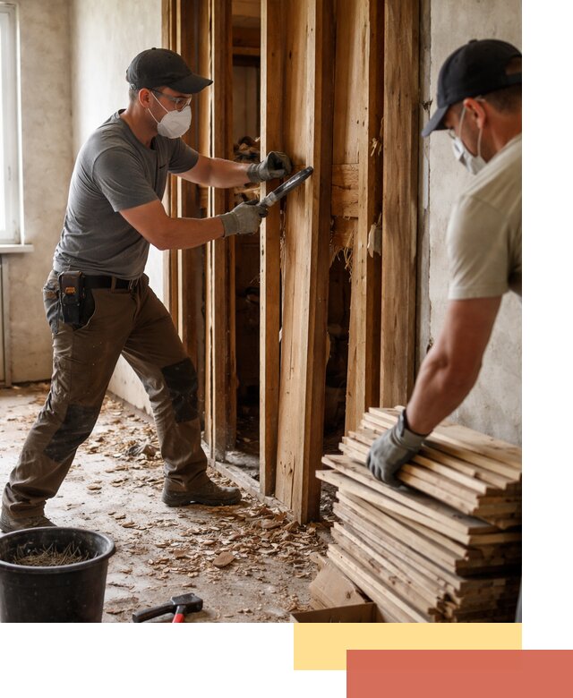 Демонтаж деревянных перегородок в Борисоглебске быстро и аккуратно