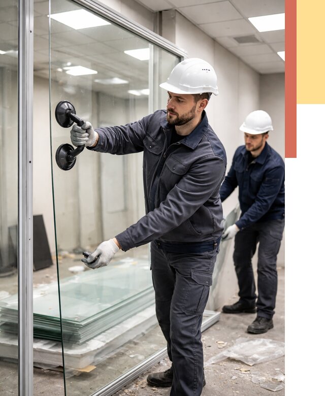 Демонтаж стеклянных перегородок в Борисоглебске от 3329 руб. — быстро и недорого | ОТДЕЛОЧНИК-Брс