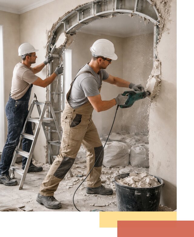 Демонтаж гипсокартонной арки в Борисоглебске быстро и аккуратно