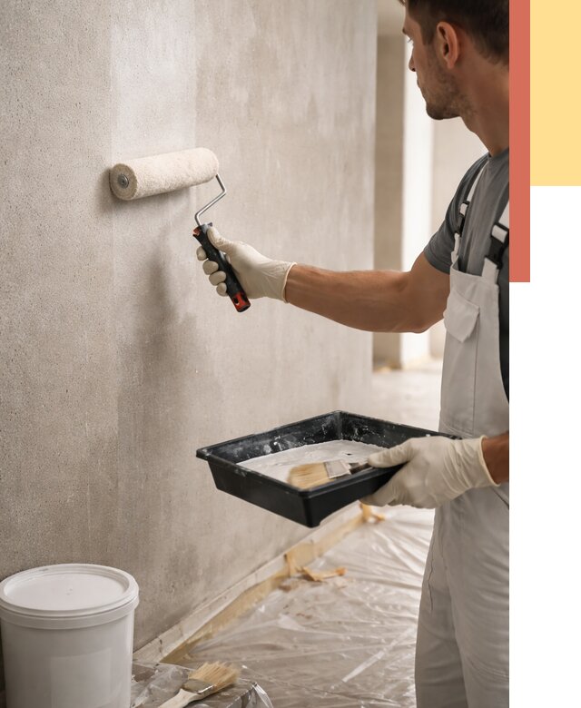 Грунтовка стен в Борисоглебске от 2289 руб. м2 — быстро, недорого, с материалом | ОТДЕЛОЧНИК-Брс