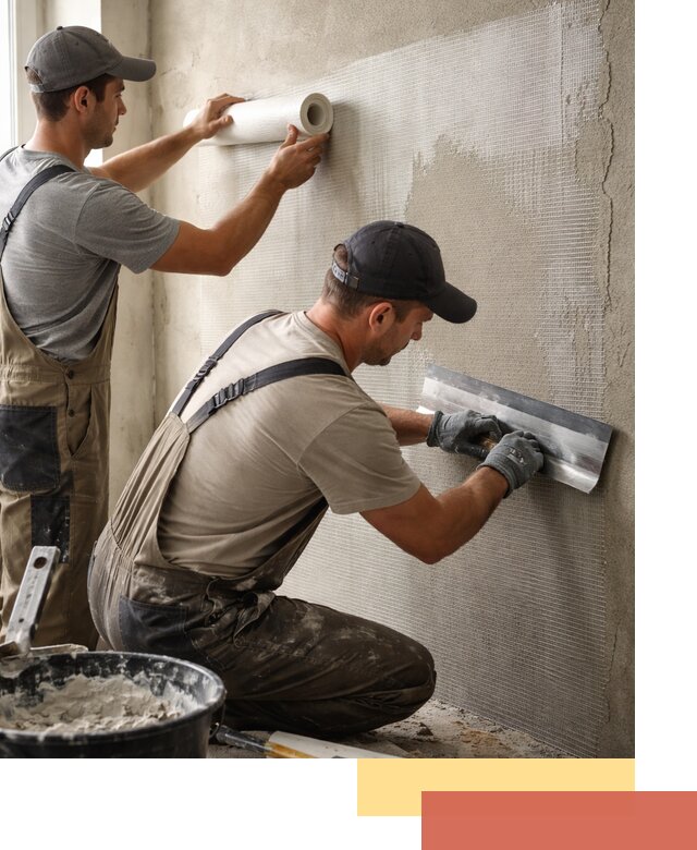 Армирование стен стеклосеткой в Борисоглебске для прочной отделки