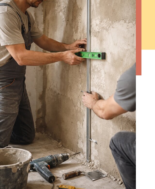 Установка штукатурных маяков в Борисоглебске от 7283 руб. — быстро и недорого | ОТДЕЛОЧНИК-Брс