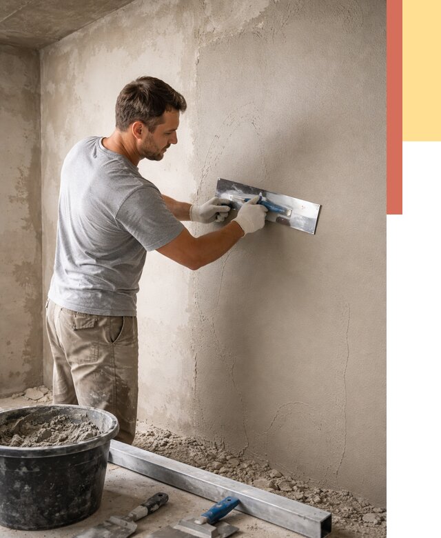 Штукатурка стен без маяков в Борисоглебске от 7491 руб/м2 — услуги и цена | ОТДЕЛОЧНИК-Брс