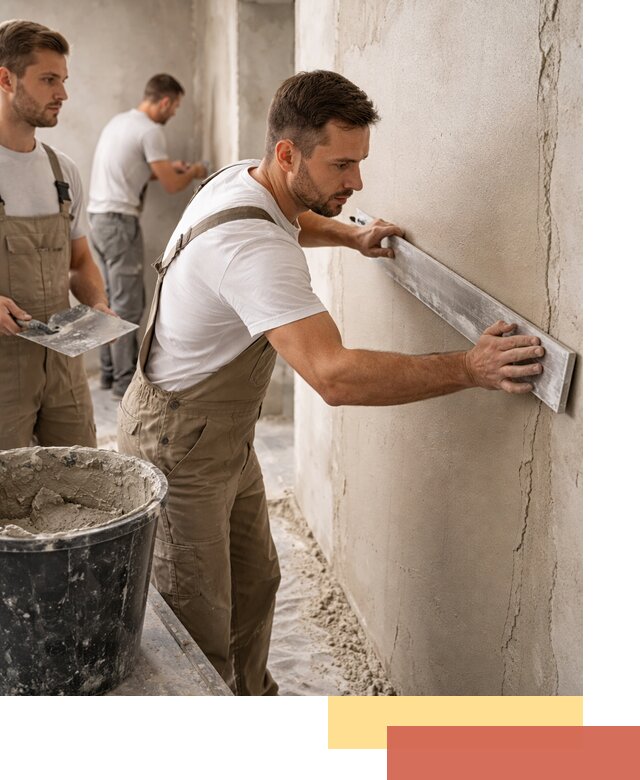 Штукатурка стен без маяков в Борисоглебске быстро и качественно