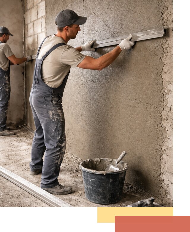 Штукатурка стен цементно-песчаная в Борисоглебске профессионально