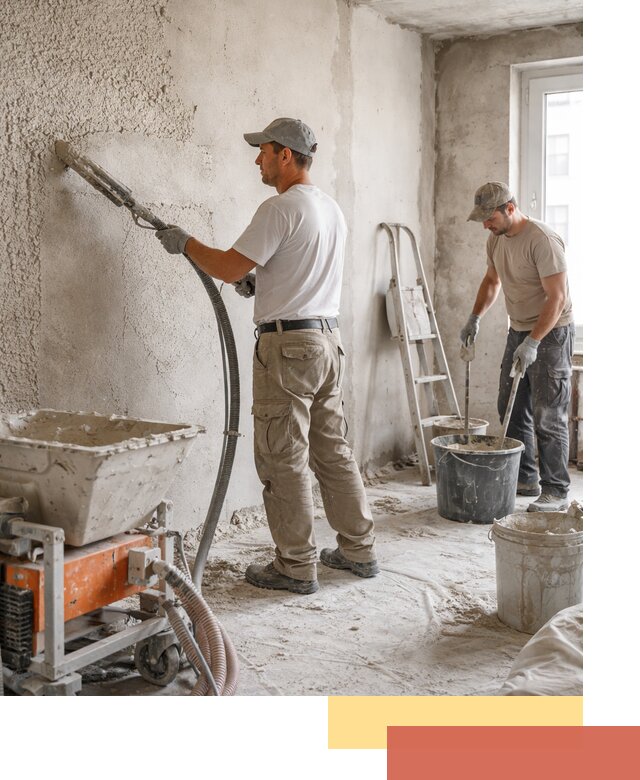 Машинная штукатурка стен в Борисоглебске — быстро и качественно