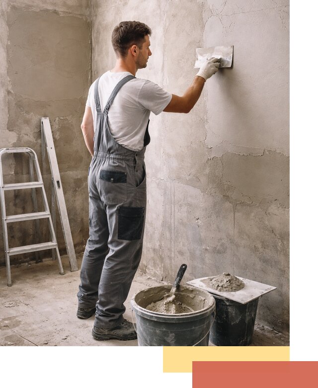 Штукатурка стен в ванной под ключ в Борисоглебске