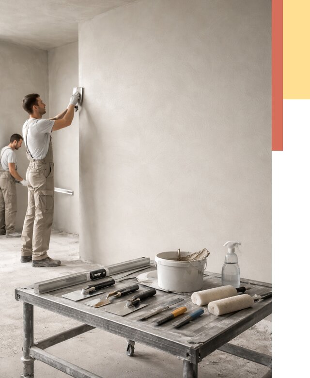 Штукатурка стен под покраску в Борисоглебске от 4682 руб./м² — качественно и недорого | ОТДЕЛОЧНИК-Брс