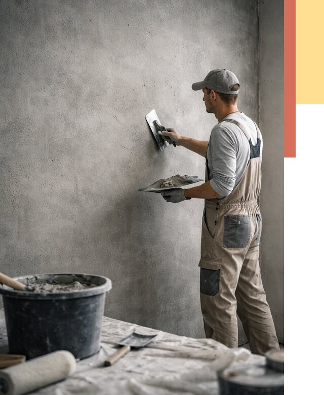 Декоративная штукатурка под бетон в Борисоглебске от 2601 руб./м² — нанесение под ключ | ОТДЕЛОЧНИК-Брс