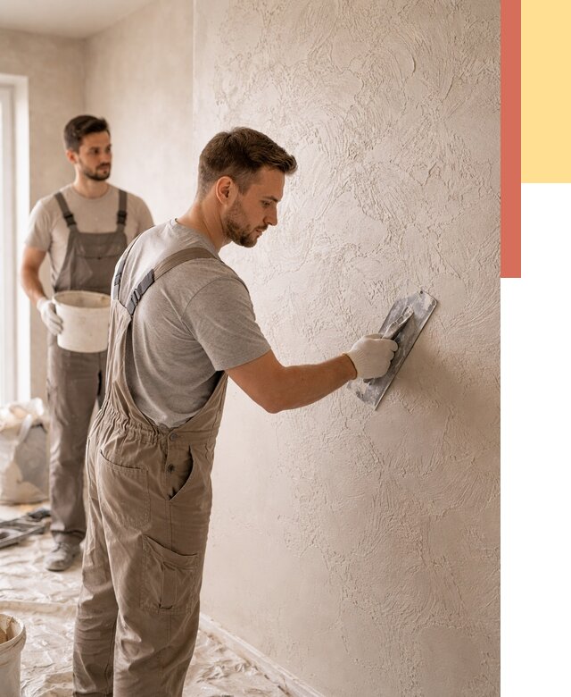 Фактурная штукатурка стен в Борисоглебске от 4370 руб./м² — заказать под ключ | ОТДЕЛОЧНИК-Брс