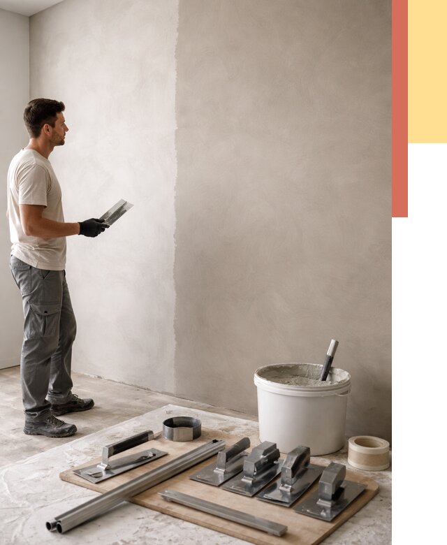 Нанесение микроцемента на стены в Борисоглебске от 3329 руб./м2 под ключ | ОТДЕЛОЧНИК-Брс