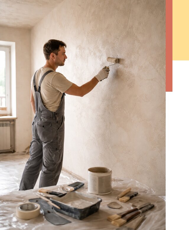 Нанесение лессирующей краски по декоративке в Борисоглебске от 1821 руб. | ОТДЕЛОЧНИК-Брс