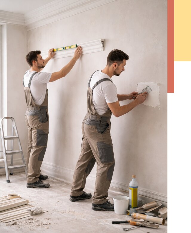 Монтаж лепнины на стены в Борисоглебске от 4682 руб. — недорого, быстро | ОТДЕЛОЧНИК-Брс