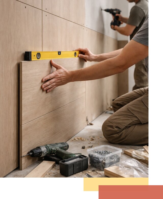 Профессиональный монтаж МДФ панелей на стены в Борисоглебске