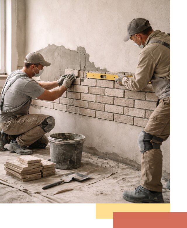 Монтаж декоративного кирпича профессионально в Борисоглебске