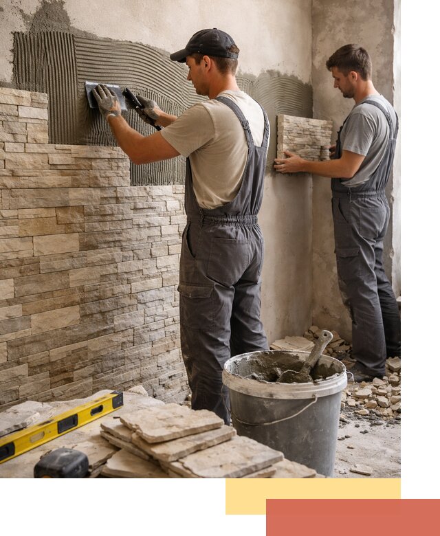 Монтаж искусственного камня в Борисоглебске — облицовка стен и фасадов