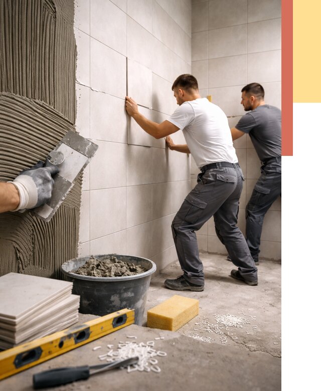 Укладка плитки на стены в Борисоглебске от 884 руб. — качественно и недорого | ОТДЕЛОЧНИК-Брс