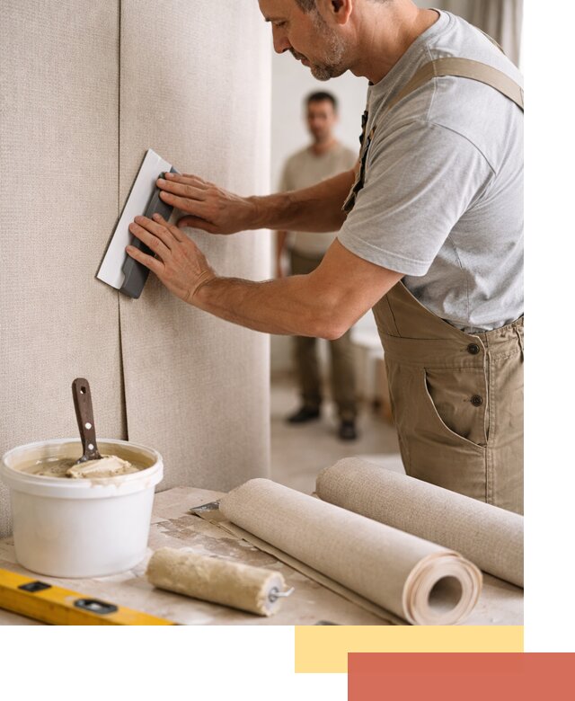 Поклейка текстильных обоев в Борисоглебске профессионально и аккуратно