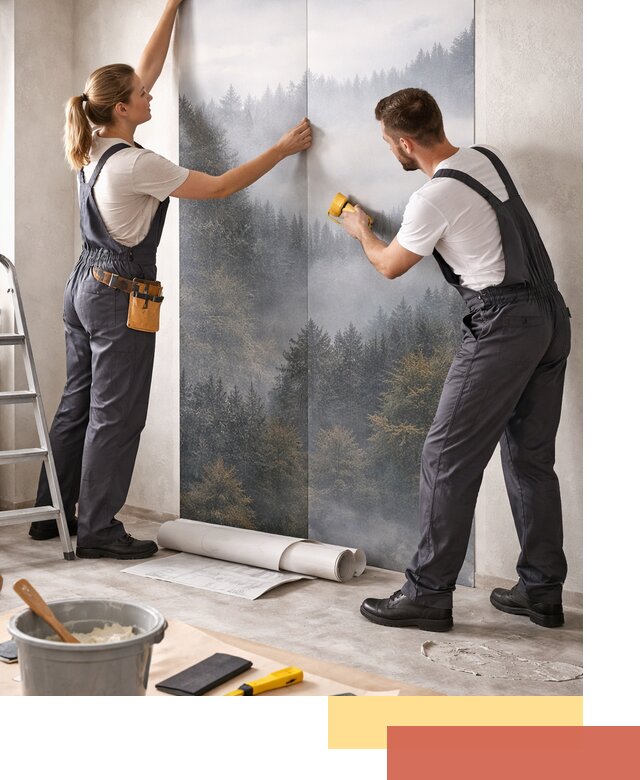 Поклейка фотообоев профессионально в Борисоглебске под ключ