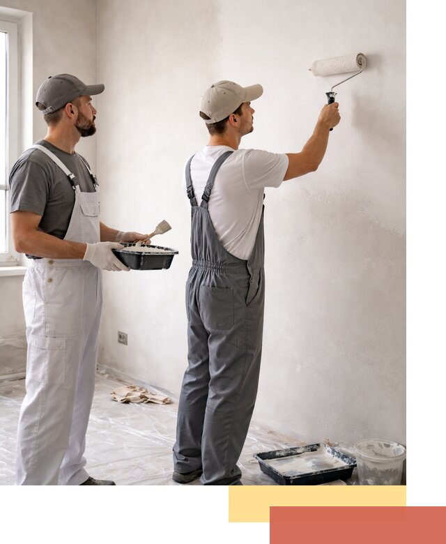 Покраска стен водоэмульсионной краской в Борисоглебске