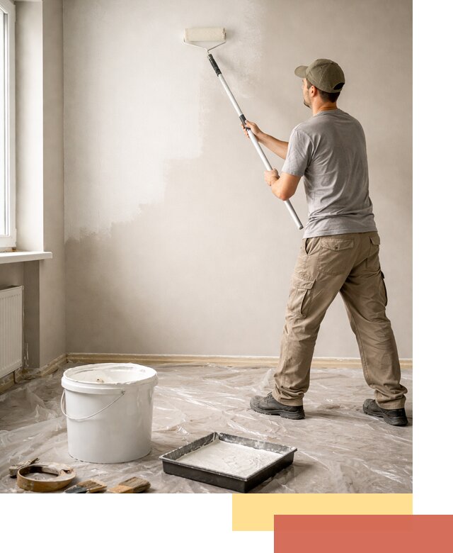 Покраска стен латексной краской в Борисоглебске качественно и быстро