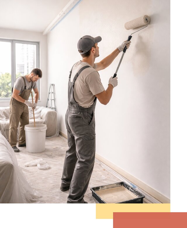 Покраска стен в офисе в Борисоглебске — быстрый и качественный ремонт