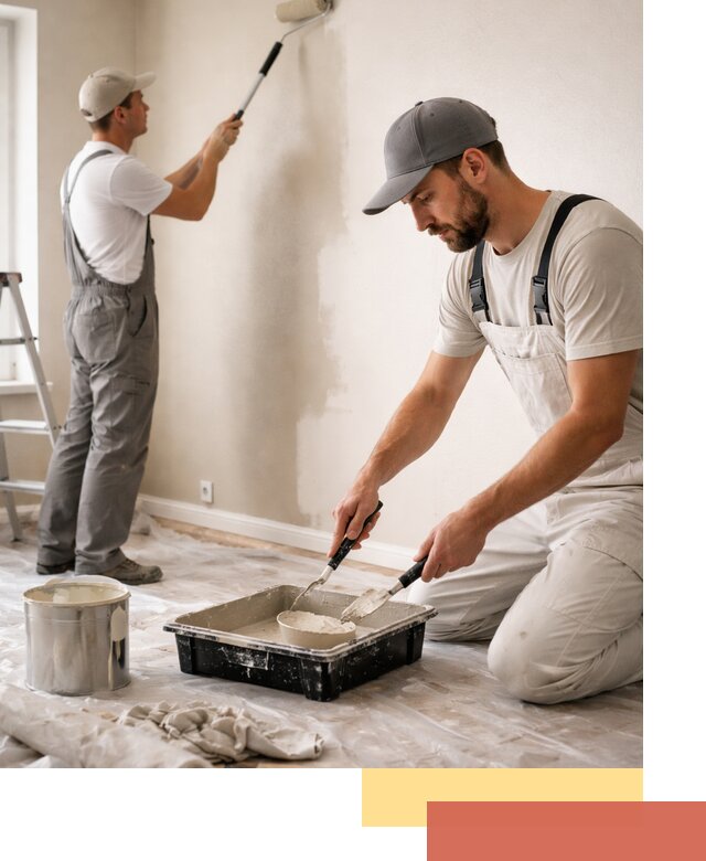 Покраска стен в квартире в Борисоглебске — профессионально и аккуратно