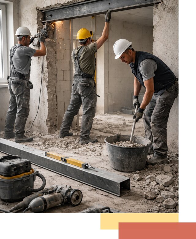 Создание проемов в стенах и несущих конструкциях в Борисоглебске