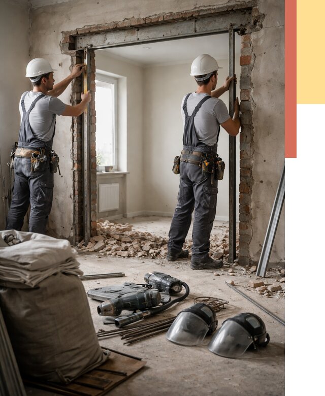 Расширение дверного проема в Борисоглебске от 13005 руб. под ключ | ОТДЕЛОЧНИК-Брс