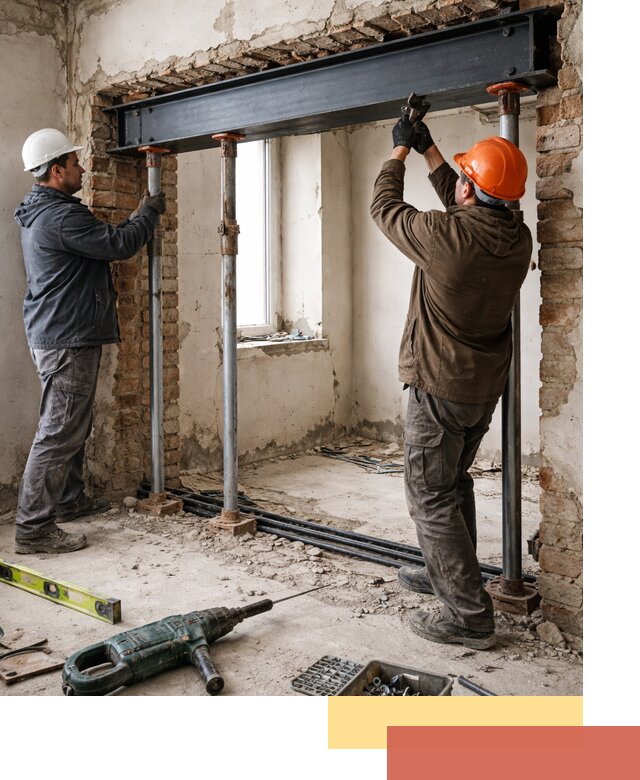 Усиление проема в стене в Борисоглебске для расширения и безопасности