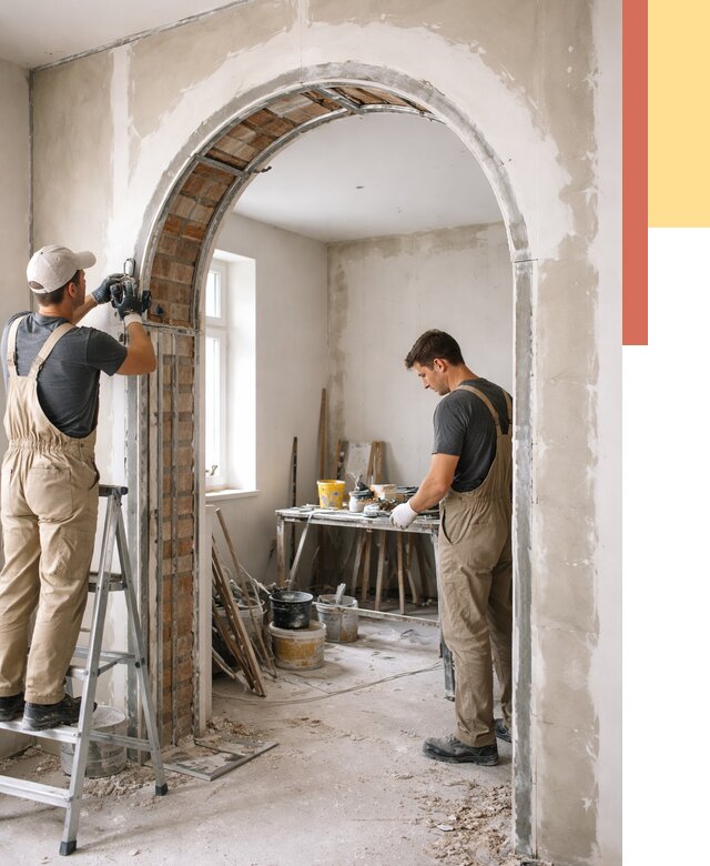 Устройство арочного проема в Борисоглебске от 9884 руб. под ключ — быстро и недорого | ОТДЕЛОЧНИК-Брс