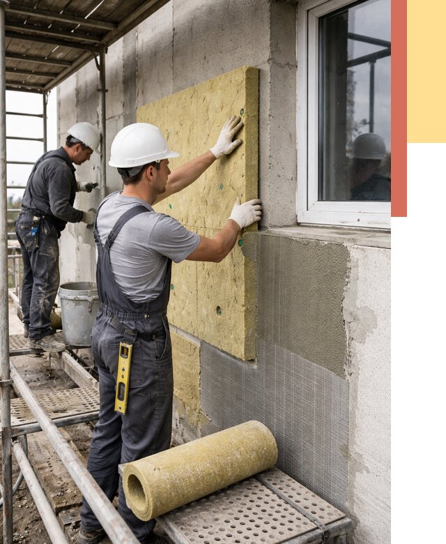 Утепление стен в Борисоглебске от 4474 руб. под ключ — быстро и недорого | ОТДЕЛОЧНИК-Брс