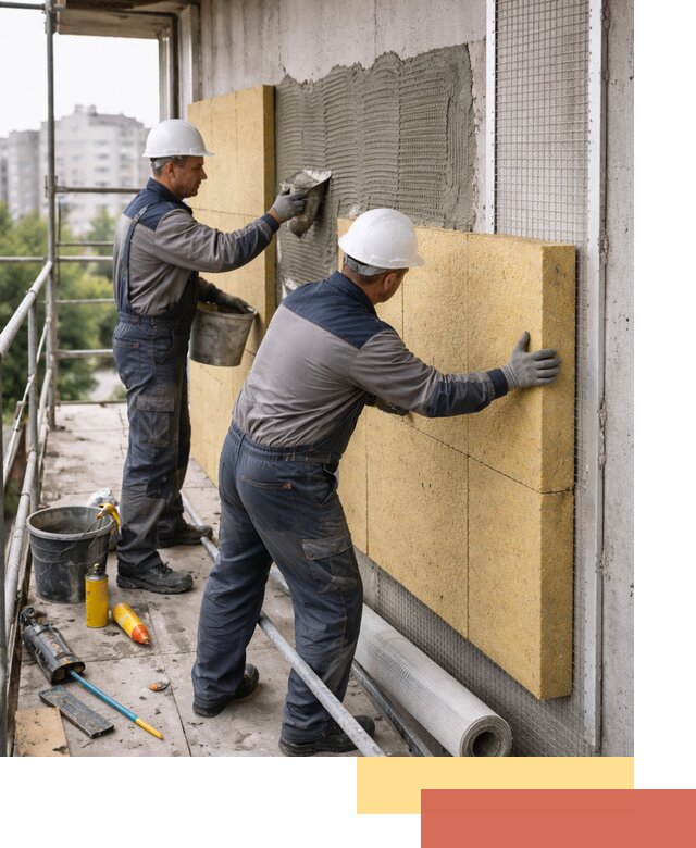 Утепление стен зданий и домов в Борисоглебске качественно и надежно