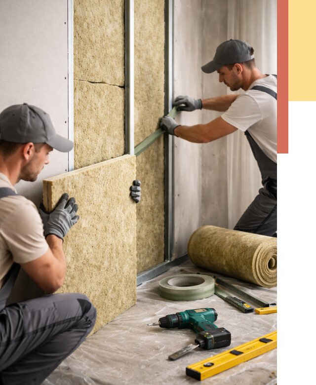 Шумоизоляция стен в Борисоглебске под ключ от 1925 руб. | ОТДЕЛОЧНИК-Брс