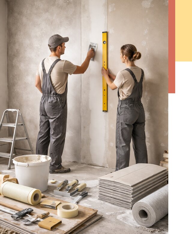 Отделка стен в Борисоглебске от 1561 руб/м² — недорого, быстро, под ключ | ОТДЕЛОЧНИК-Брс