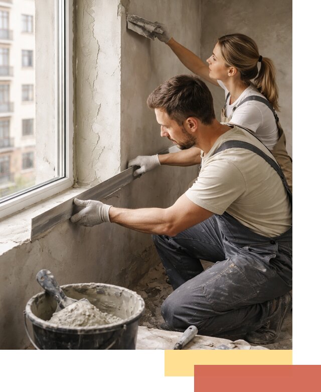 Штукатурка откосов дверей и окон профессионально в Борисоглебске