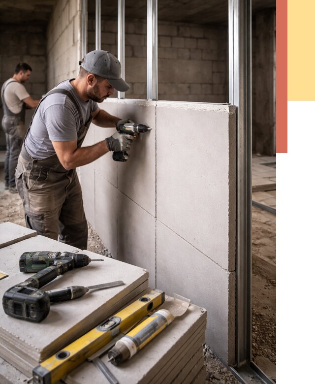 Кладка влагостойких перегородок ПГП в Борисоглебске от 1248 руб. под ключ | ОТДЕЛОЧНИК-Брс