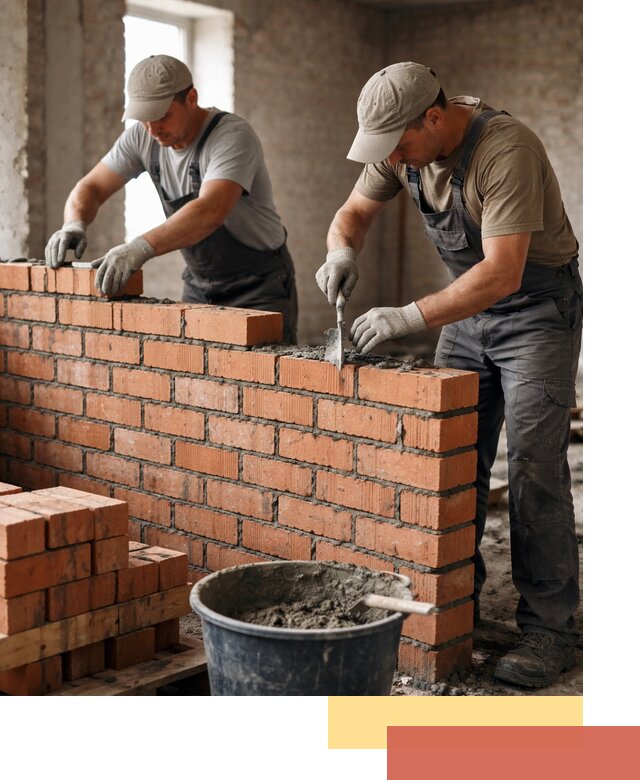 Кладка кирпичных перегородок под ключ в Борисоглебске