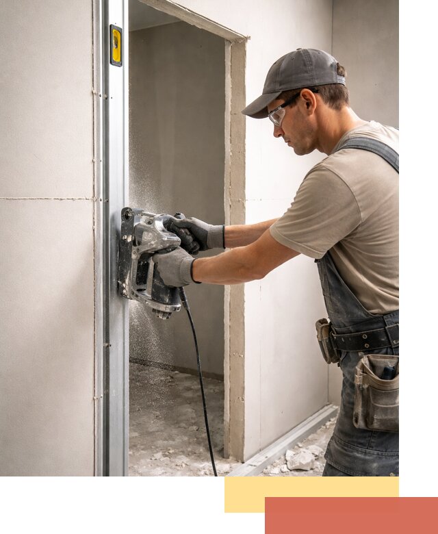 Устройство дверного проема в перегородке в Борисоглебске