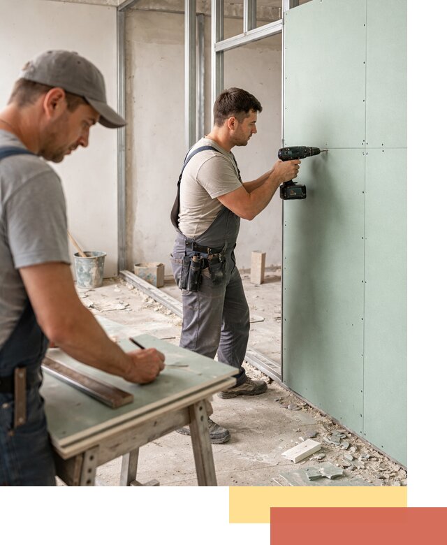 Перегородки из влагостойкого гипсокартона под ключ в Борисоглебске