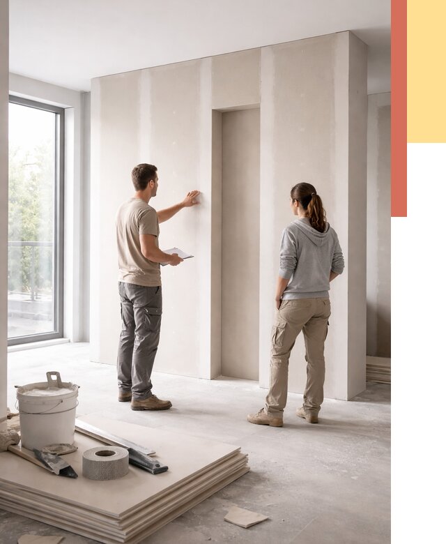 Зонирующая перегородка из гипсокартона в Борисоглебске от 2913 руб. под ключ | ОТДЕЛОЧНИК-Брс