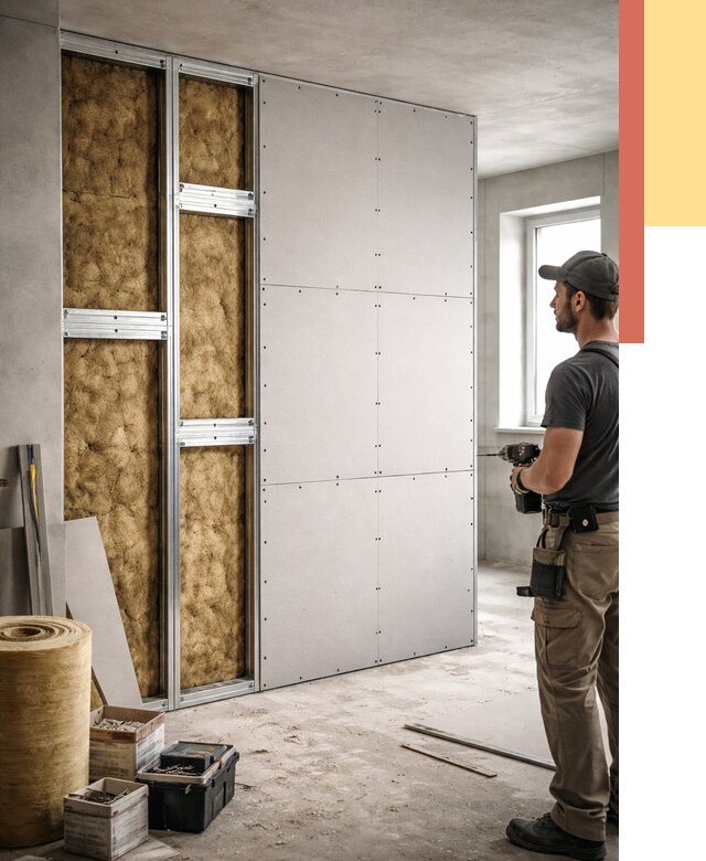 Усиленная перегородка под навеску в Борисоглебске от 13317 руб. — монтаж под ключ | ОТДЕЛОЧНИК-Брс