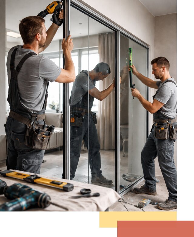 Каркасные стеклянные перегородки под ключ в Борисоглебске