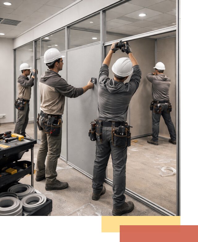 Мобильные офисные перегородки под ключ в Борисоглебске