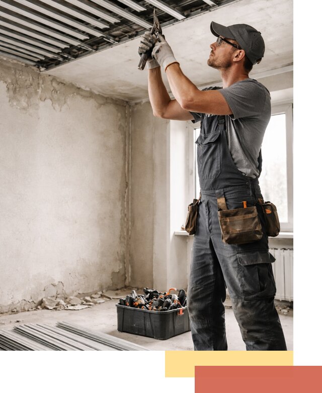 Демонтаж реечного потолка в Борисоглебске быстро и аккуратно