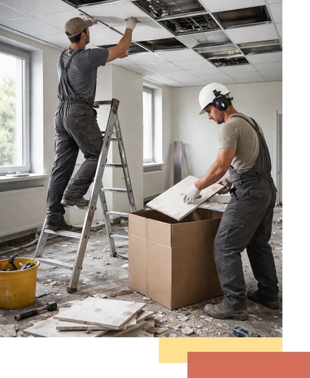 Демонтаж потолочной плитки в Борисоглебске быстро и аккуратно