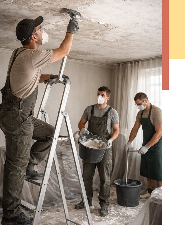 Удаление побелки с потолка в Борисоглебске от 2601 руб. быстро и недорого | ОТДЕЛОЧНИК-Брс