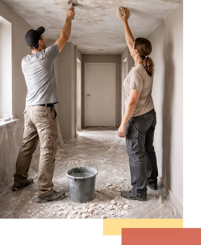 Удаление побелки с потолка в Борисоглебске — быстро и аккуратно